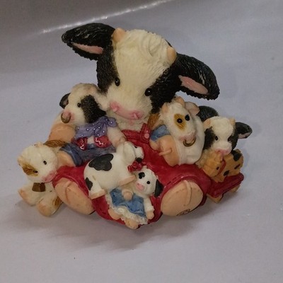 Enesco Cowlectibles ''Friends Are The Best'' Cow Figurine Mary Rhyner-Nadig Resin