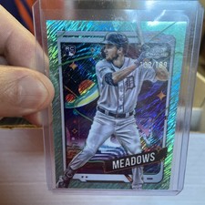 2024 Topps Cosmic Chrome Parker Meadows #127 Aqua Shimmer Sp /199 Rc