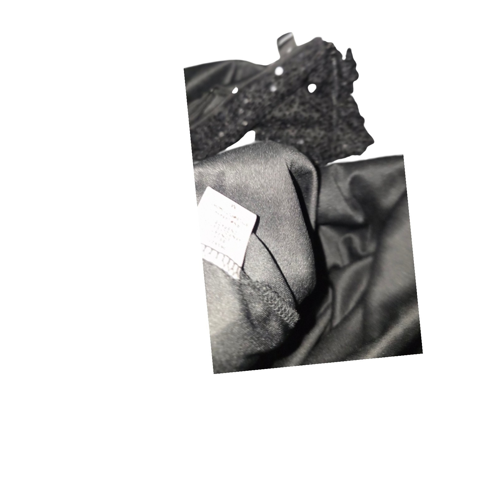 Women's Adjustable Strap Black Lined Sequin Dress… - image 4