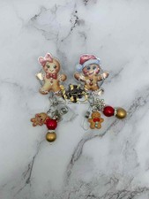 Christmas Gingerbread Badge Reel, Medical Satff Gift, Retractable Badge Reel, RN