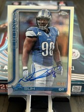 2025 Topps Chrome Ndamukong Suh Silver On Card Auto Final Print 99/99 🔥🔥