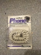 Vintage Phone 12 Ft Modular Handset Cord