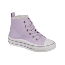 A2Z 4 Kids Girls Canvas Sneakers Lace-Up Chunky Platform Trainers School Shoes