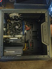 newly built Cooler Master Tower Desktop PC AMD Ryzen RX 560 16GB RAM Win 11