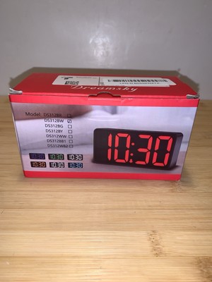 Dreamsky Digital Alarm Clock: New W/ A Defect See Description & Last Photo