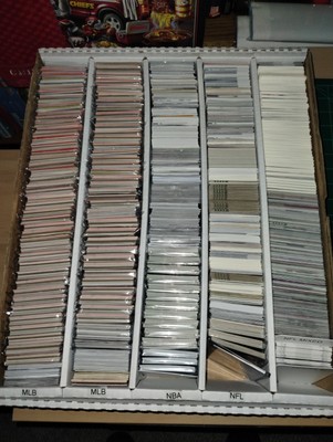 Assortment of cards for Show Resales packing MLB, NBA, NFL, PGA, FIFA, STP