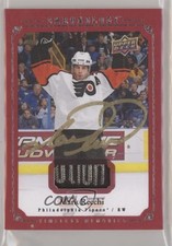 2019-20 Upper Deck Chronology Canvas Red Memorabilia Mark Recchi Auto HOF 00s4