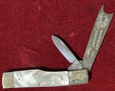 Fight'n Rooster 1981 Southern Razor MOP Pearl Handle Two Blade Made in Germany