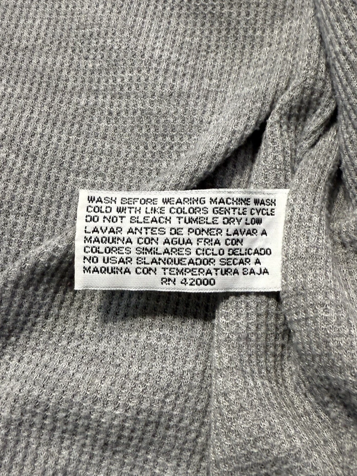 Винтажная толстовка с капюшоном 80-х Athletech Thermal размер средний черная серая на молнии - Изображение 4 из 4