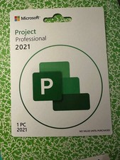 Microsoft Project 2021 Professional - Full Version License - Sealed Retail Card