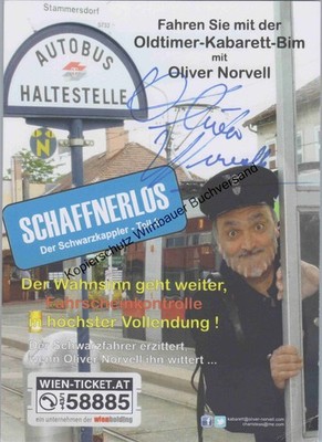 Original Autogramm Oliver Norvell /// Autograph signiert signed signee Norvell,