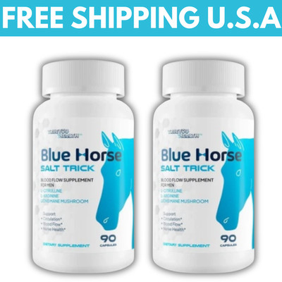 Blue Horse Salt Trick - Our Best Blood Flow Supplement for Men 2 Pack US