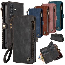 Custodia cellulare per Samsung Galaxy A55 5G RFID portafoglio portafoglio portafoglio 9H vetro