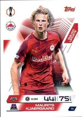 Match Attax EXTRA Champions League 71 - Maurits Kjaergaard Squad Update 2025/26