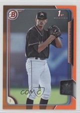 2015 Bowman Draft Orange 24/25 Justin Jacome #162 0a1