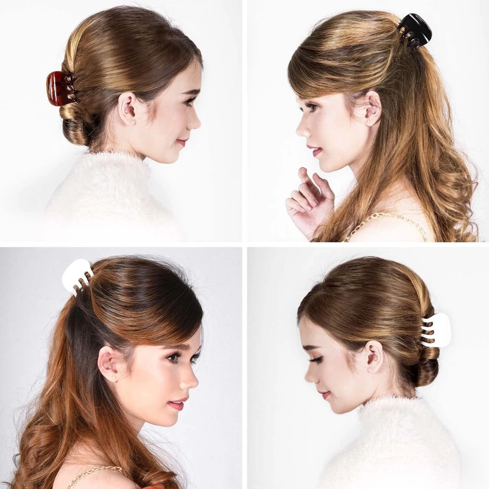 RC ROCHE ORNAMENT 6 Pcs Womens Plastic Jaw Claw Comb Clamp No Slip Grip Claws... - Image 3 of 4