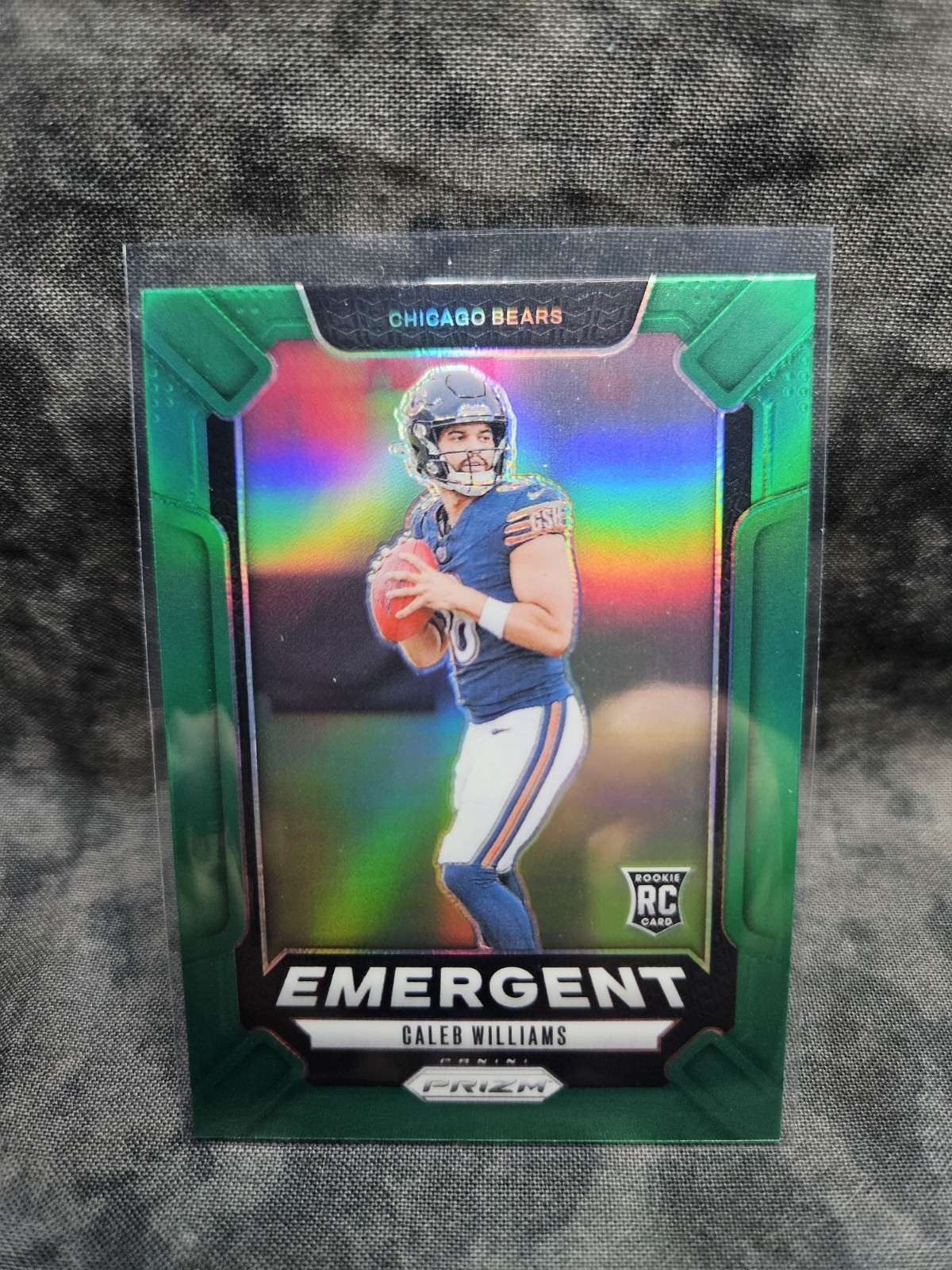 2024 Panini Prizm - Emergent Green Prizm #1 Caleb Williams (RC)