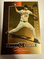 1998 Pinnacle Zenith 5x7 MIKE MUSSINA Gold Impulse /100 *Has Damage* See Pics