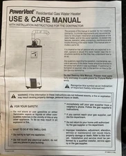 Ruud Power Vent Parts Lot