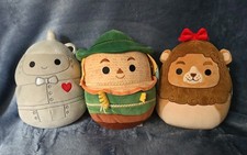 Wizard of Oz 85th Anv Squishmallows 8 In Lot of 3 Scarecrow Tin Man Lion NWT