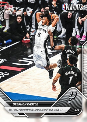 #ad Stephon Castle Spurs Advance 2025 26 NBA Topps NOW Card 312 *PRESALE* $6.75
