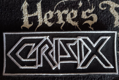 Crisix band logo embroidered patch (The Menace, Full HD, Evile)