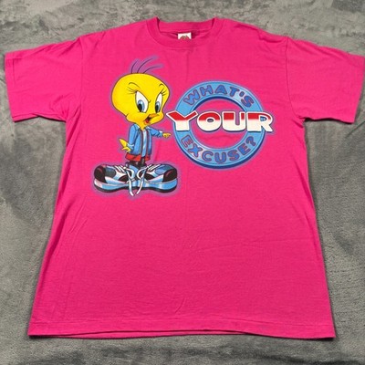 Vintage 1997 Warner Bros Looney Tunes Tweety Whats Your Excuse T-Shirt Men Large