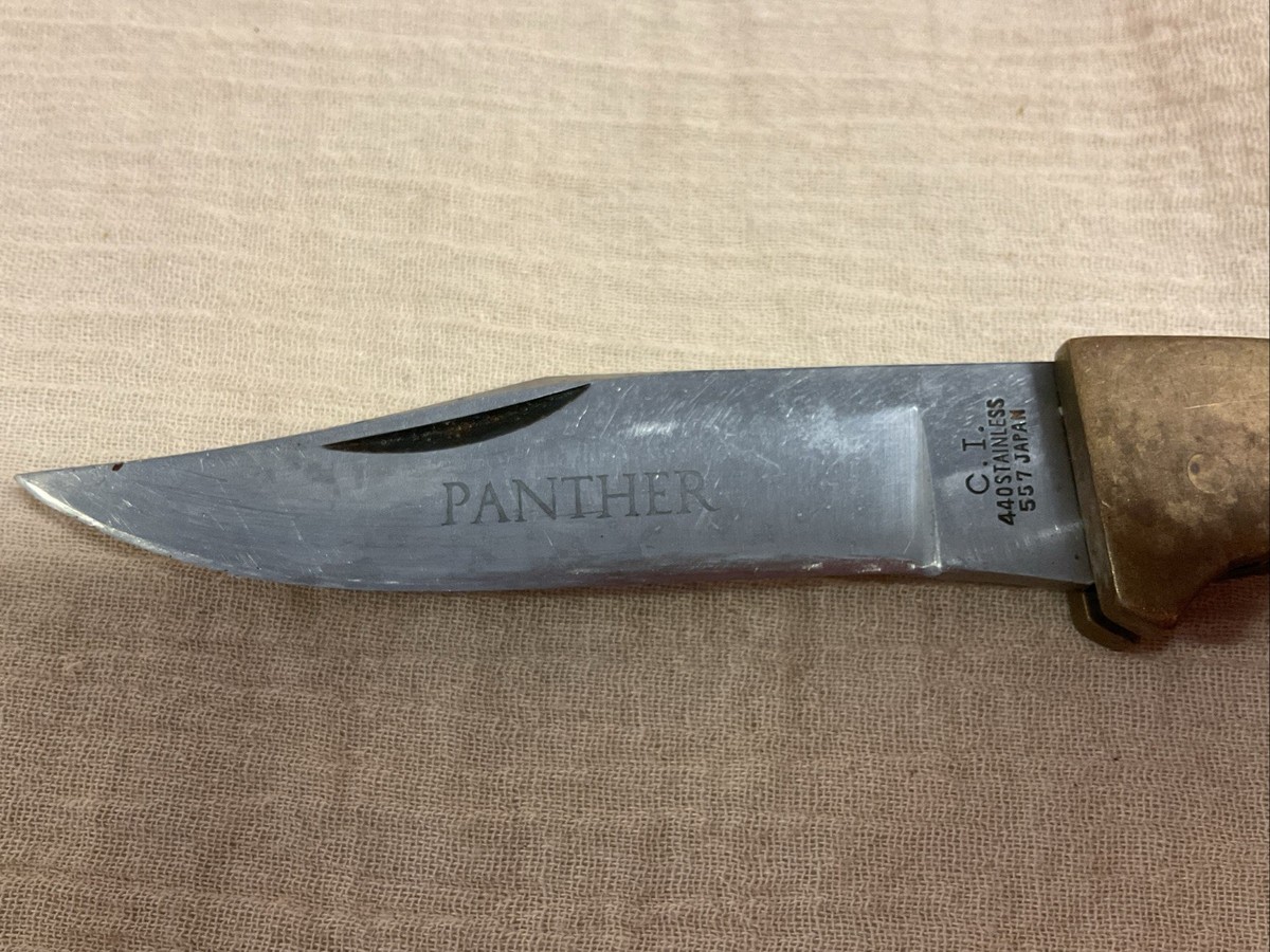 Vintage Panther C.I. 440 Stainless 557 Japan Folding Lock Blade