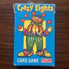 Vintage Hoyle Crazy Eights Card Game  Rules for I Doubt It 1985 Clown