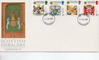 GB -  First Day Cover - (C 1) 1987 Scottish Heraldry - U/A  pmk Gloucestershire