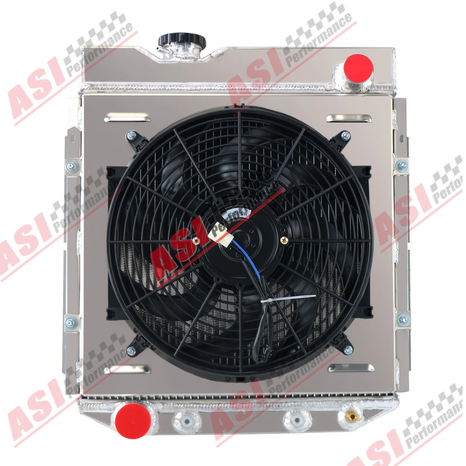 Relé de ventilador de cubierta de radiador de 4 filas para Ford 60-65 Falcon/65-66 Mustang 5,0 L V8 Foto 4 de 4