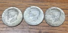 1967-1968 Lot Of 3 Kennedy Half Dollars With 40% Silver Circulated and Ungraded