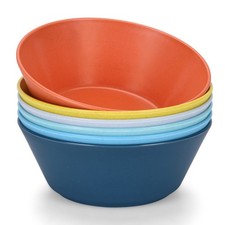 Large Cereal Bowls Set of 6, 32 Ounce BPA-Free Microwave  Dishwasher Safe,Soup