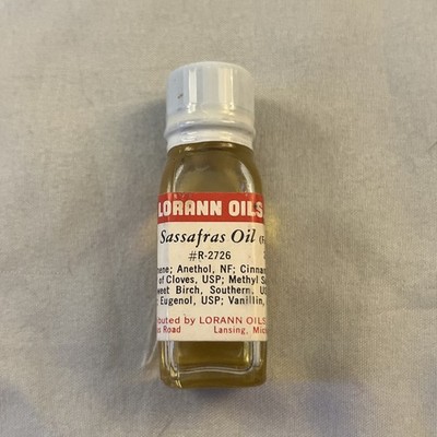 NOS Vintage LorAnn Flavoring Oils Sassafras s Candy Baking Oil Sealed 2 Drams