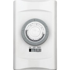 24-Hour in-Wall Mechanical Light Timer Switch,15-Amp Programmable,30 Minute Inte