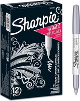 Sharpie Metallic-Permanentmarker | Marker Stifte Mit Feiner Spitze | Silber
