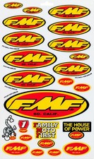 Fmf Assorted Sticker Sheet Multi-color Vinyl Decal For Atv Utv Motorcycle