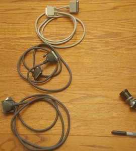 Lot of Parallel DB25 Male and Centronics 36 Male Cables Beige Black Assorted
