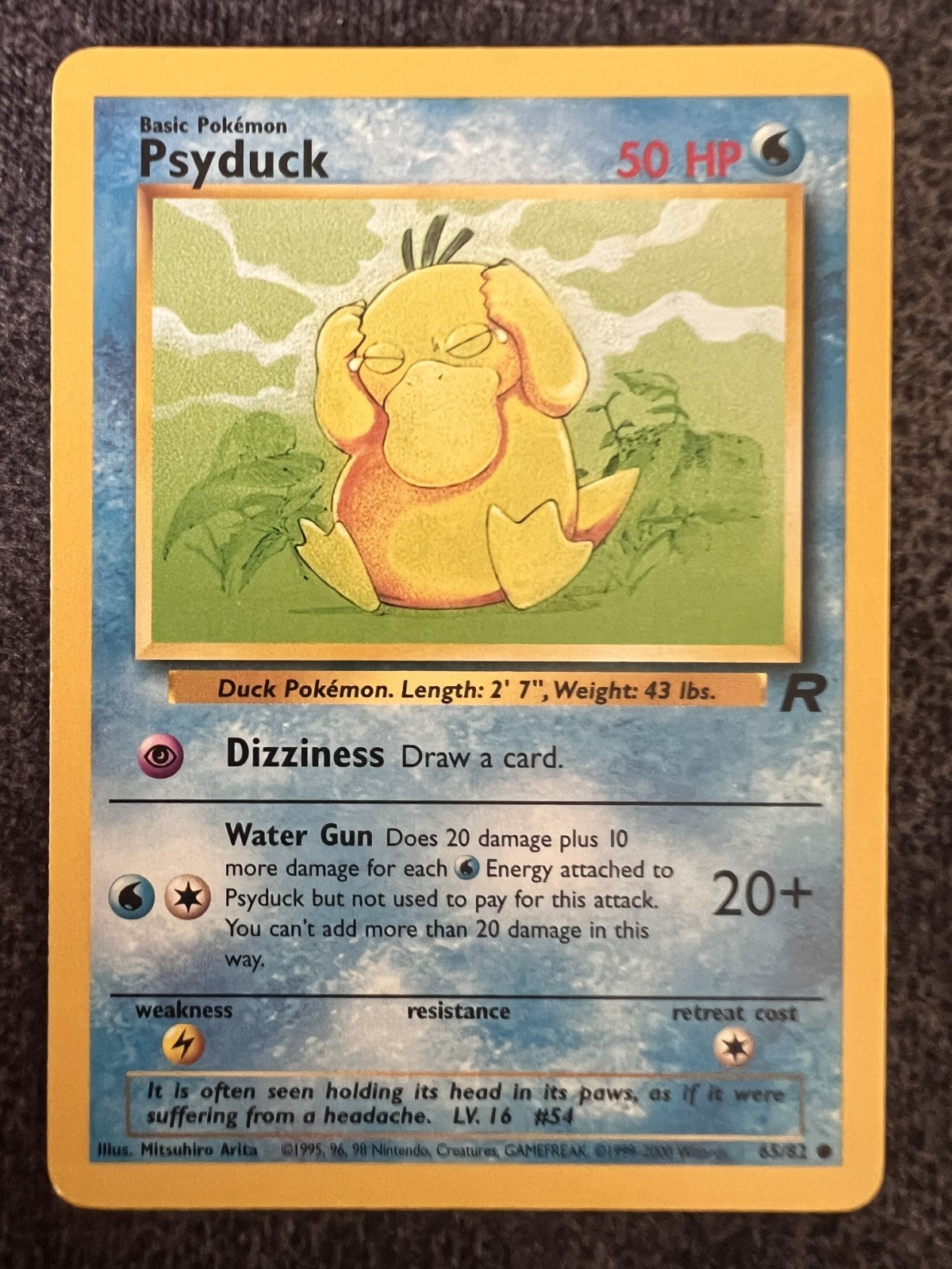 Psyduck 65/82 Common Pokemon Card Lightly Played