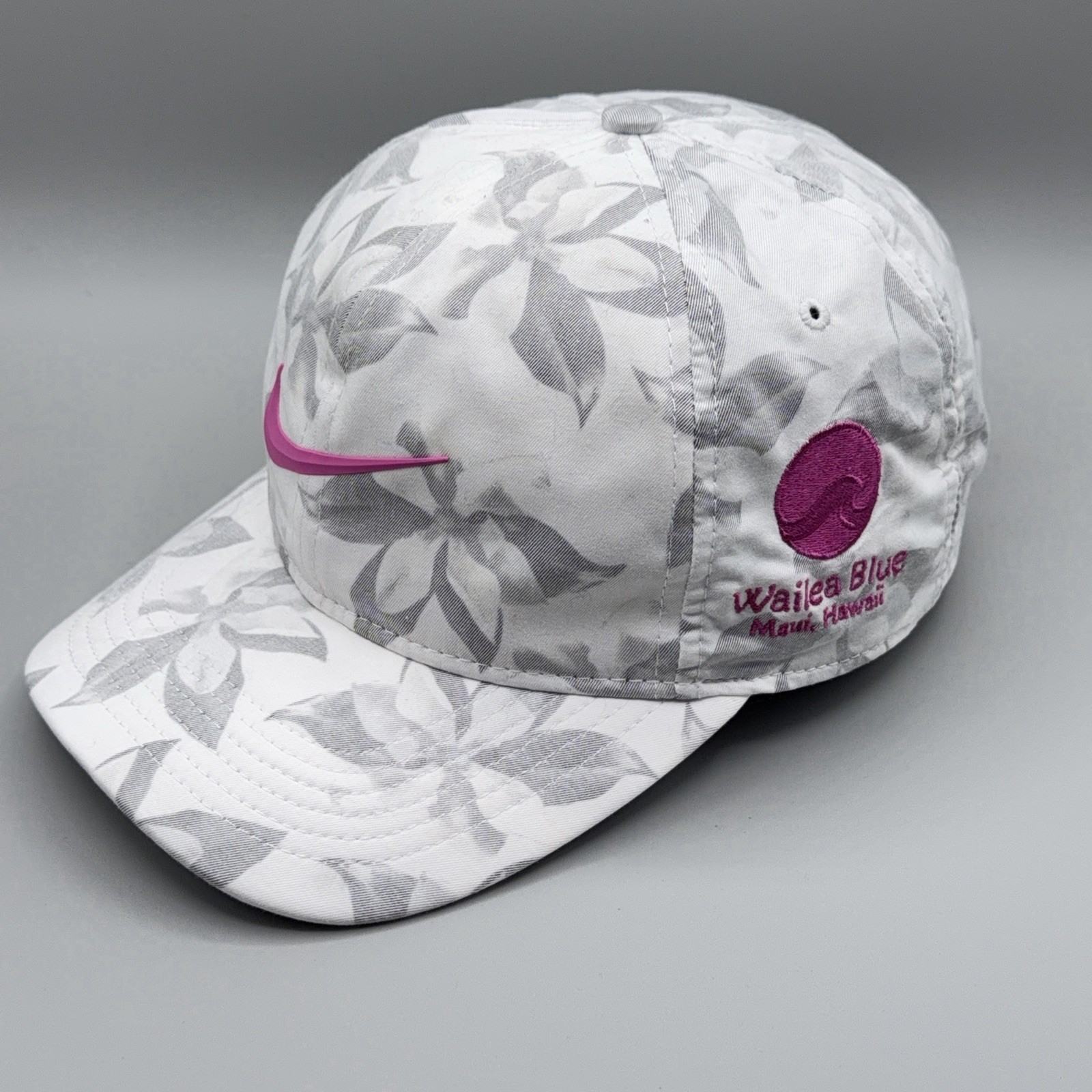 Nike Magnolia Force of Nature Hat Hawaii Floral Wailea Blue Classic 99 Dri-Fit