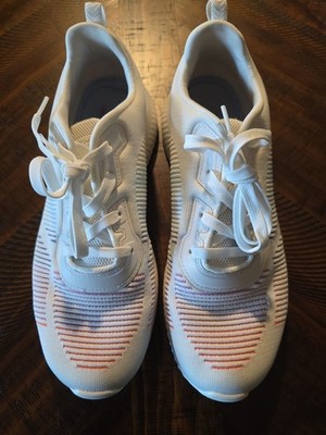 Sketchers Bob Sport Squade White Silver Glitter Glam League Tennis Shoe Size 11 