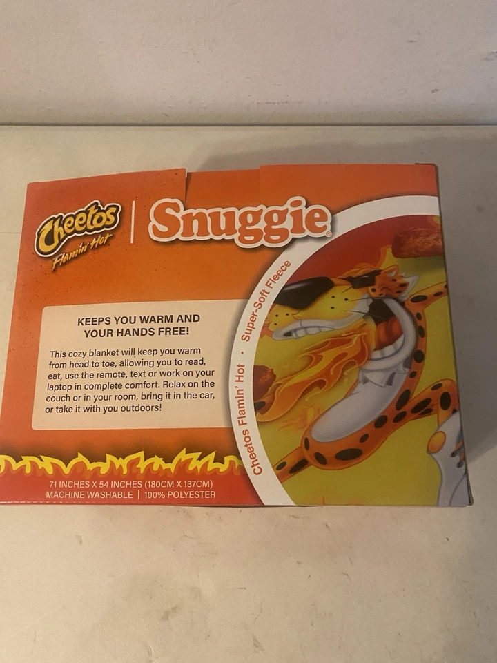 ALLSTAR Innovations Snuggie One Size Cheetos Flamin’ Hot Theme Fleece Soft NEW - Image 3 of 3