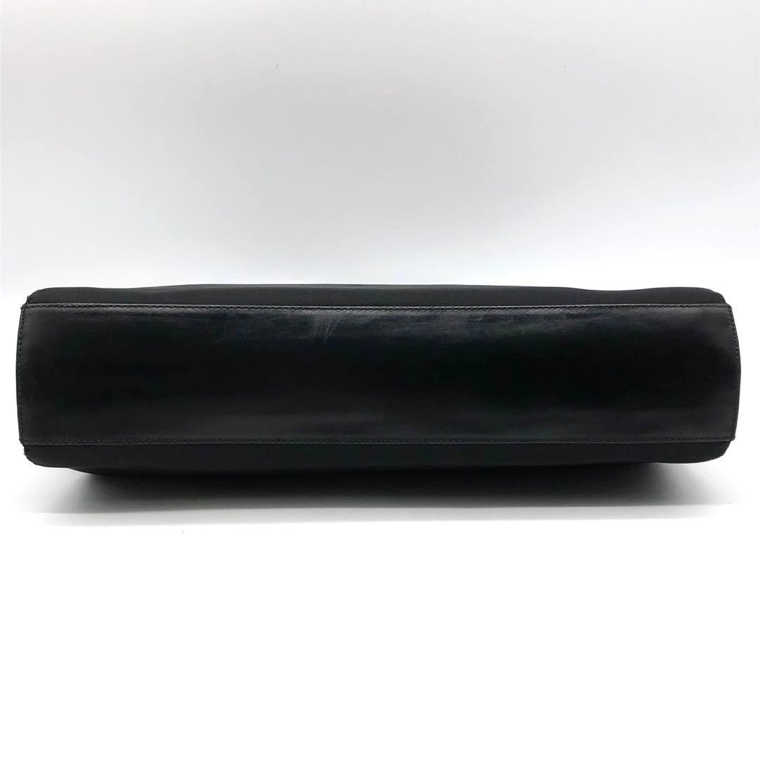 PRADA Handbag Triangle Logo Nylon Leather Black Authentic thumbnail 5