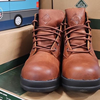 #ad Muck Boot Company Chore Waterproof Caramel Work Boots Men#x27;s Size 10.5 $63.40