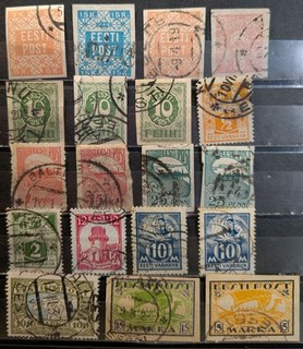 Alte Briefmarken Sammlung Estland gestempelt 2