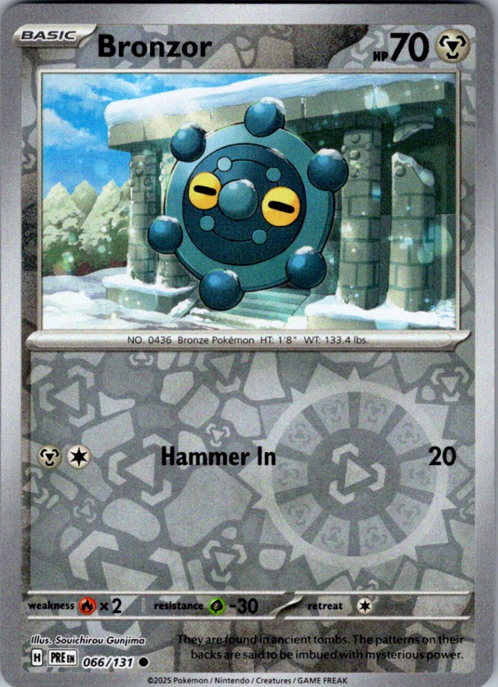 Bronzor - Reverse Holo SV: Prismatic Evolutions 066/131 - LP PRE Minty Single