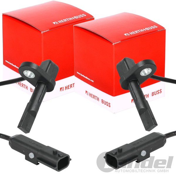 2X Herth+Buss ABS-SENSOR Raddrehzahl Hinten Passend FüR Opel Movano Renault Mast-image