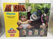 Rare Vintage Play-Doh 1992 Dinosaurs  Disney TV Show Sinclair Family Molds NEW