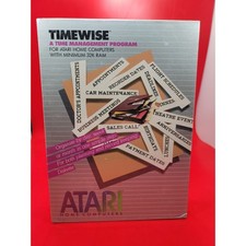 Vintage Atari 400/800 Timewise Time Management Program Computers 1982 New Seald