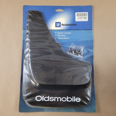 New Old Stock NOS GM Black Oldsmobile Splash Guard Mud Flap Pair 12497408
